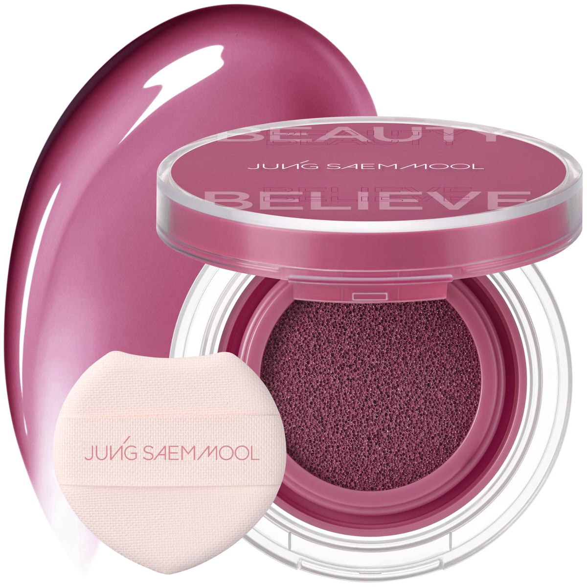 JUNG SAEM MOOL Artist Cushion Blush puff in hand applying smooth, blendable color.