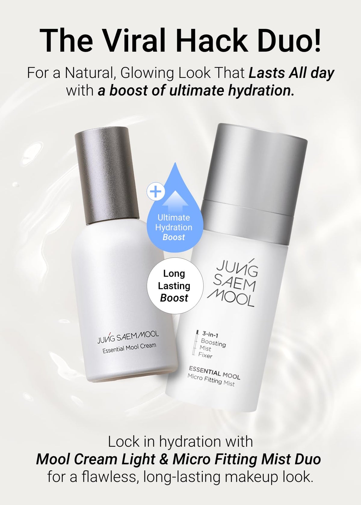 Jung Saem Mool Essential Mool Cream ingredients label with ceramides and panthenol