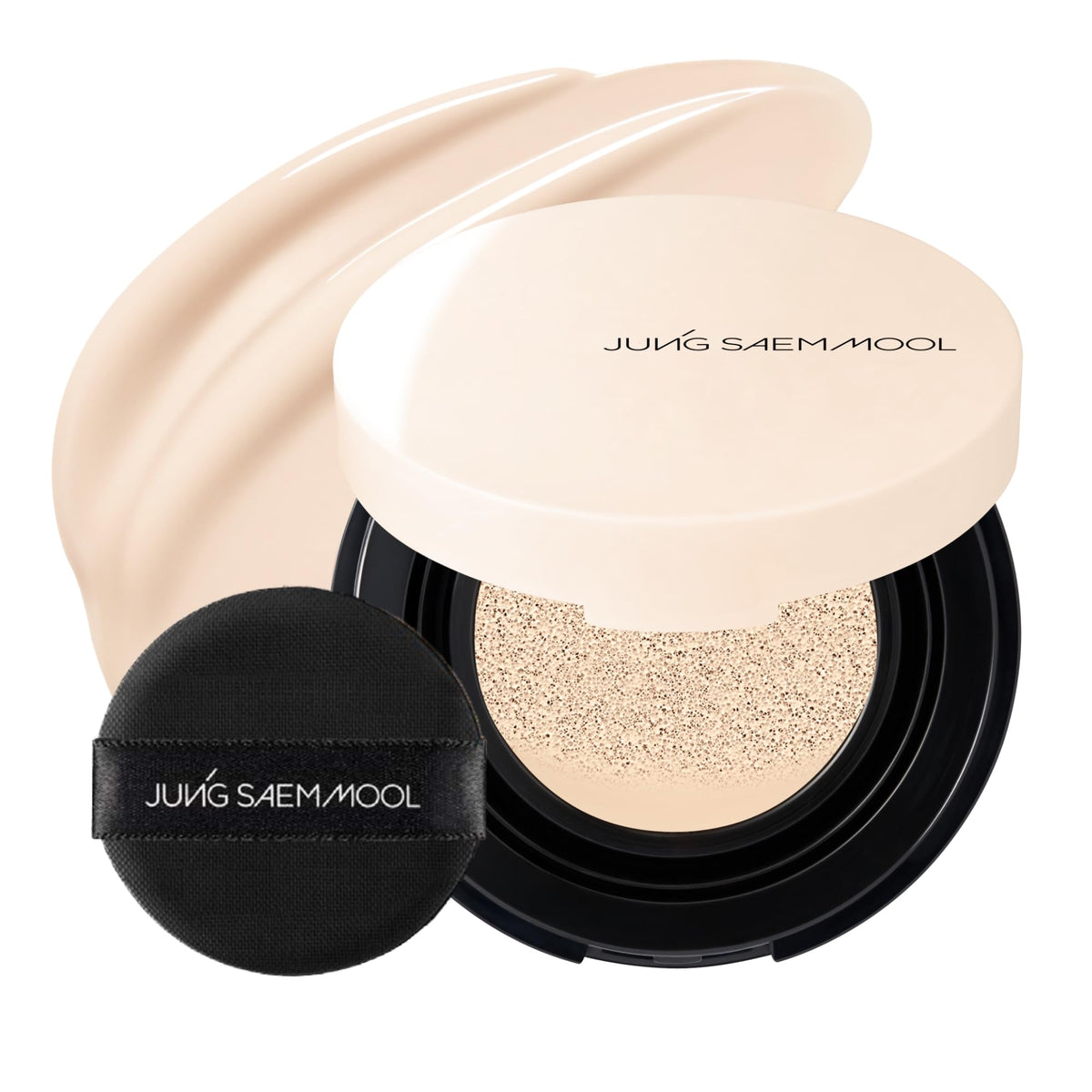 JUNG SAEM MOOL Essential Skin Nuder Cushion bottle-pump enables precise, even application for a natural look.