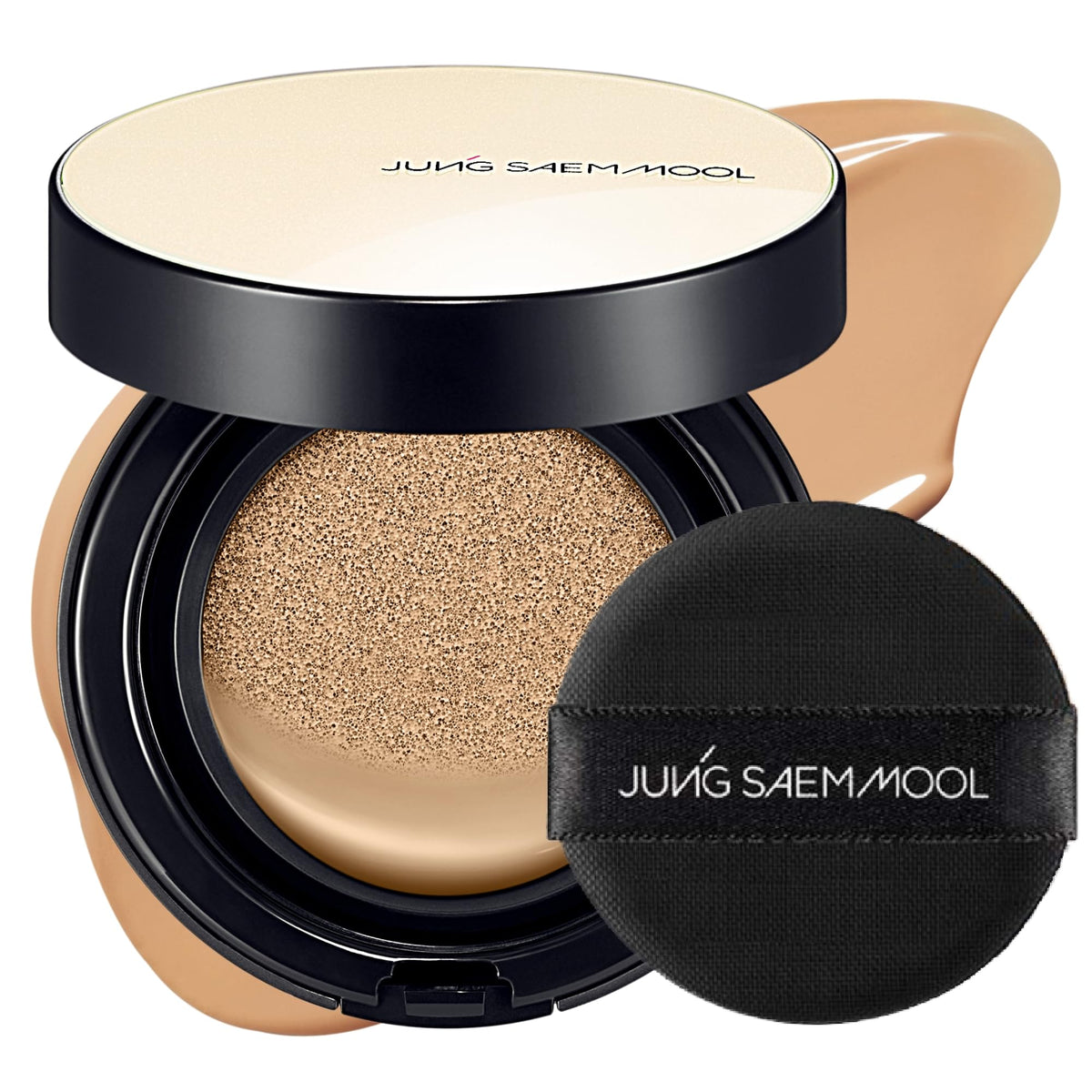 JUNG SAEM MOOL Essential Skin Nuder Cushion bottle delivering a natural radiant finish.