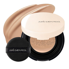 Jung Saem Mool Essential Skin Nuder Cushion bottle shows natural radiant finish and hydration.