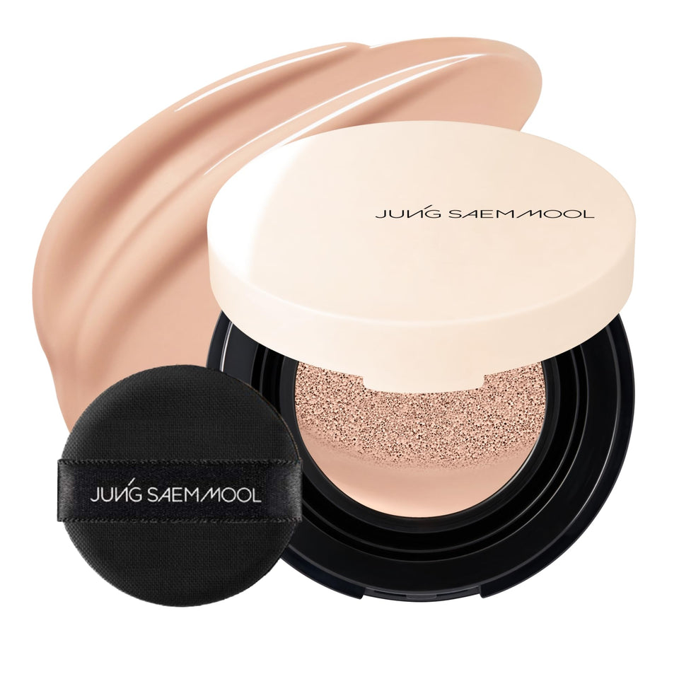 Jung Saem Mool Essential Skin Nuder Cushion compact open, showing natural radiant finish.