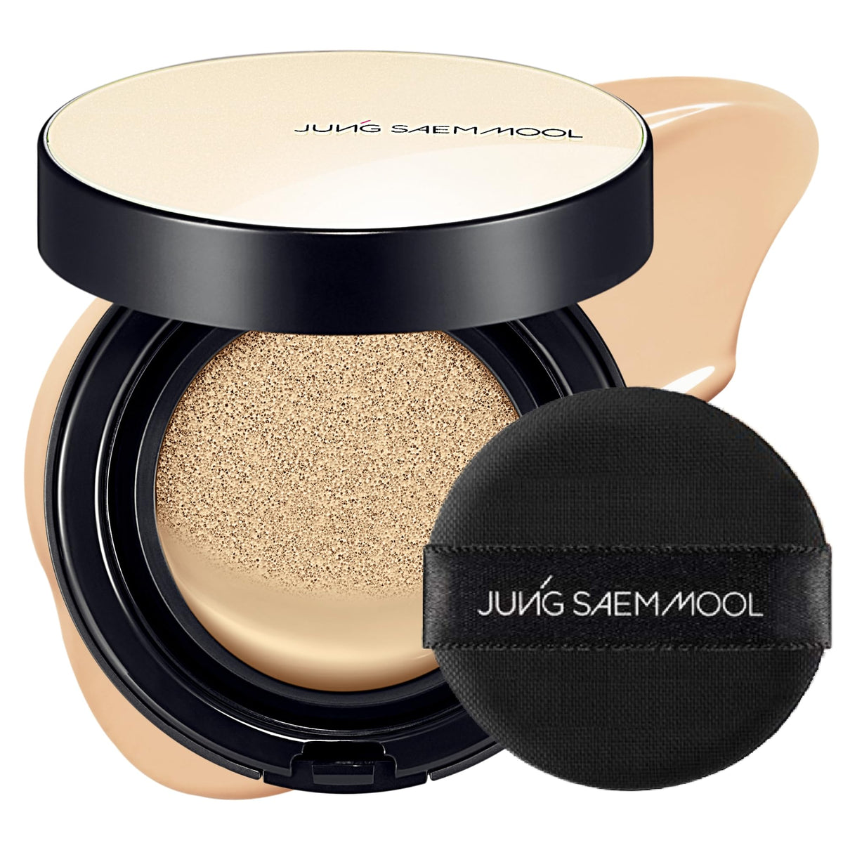 JUNG SAEM MOOL Essential Skin Nuder Cushion front view showing natural glow