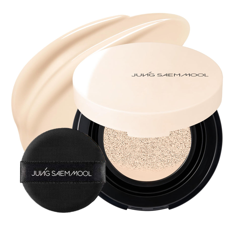 Jung Saem Mool Essential Skin Nuder Cushion with glow finish for natural daily wear.
