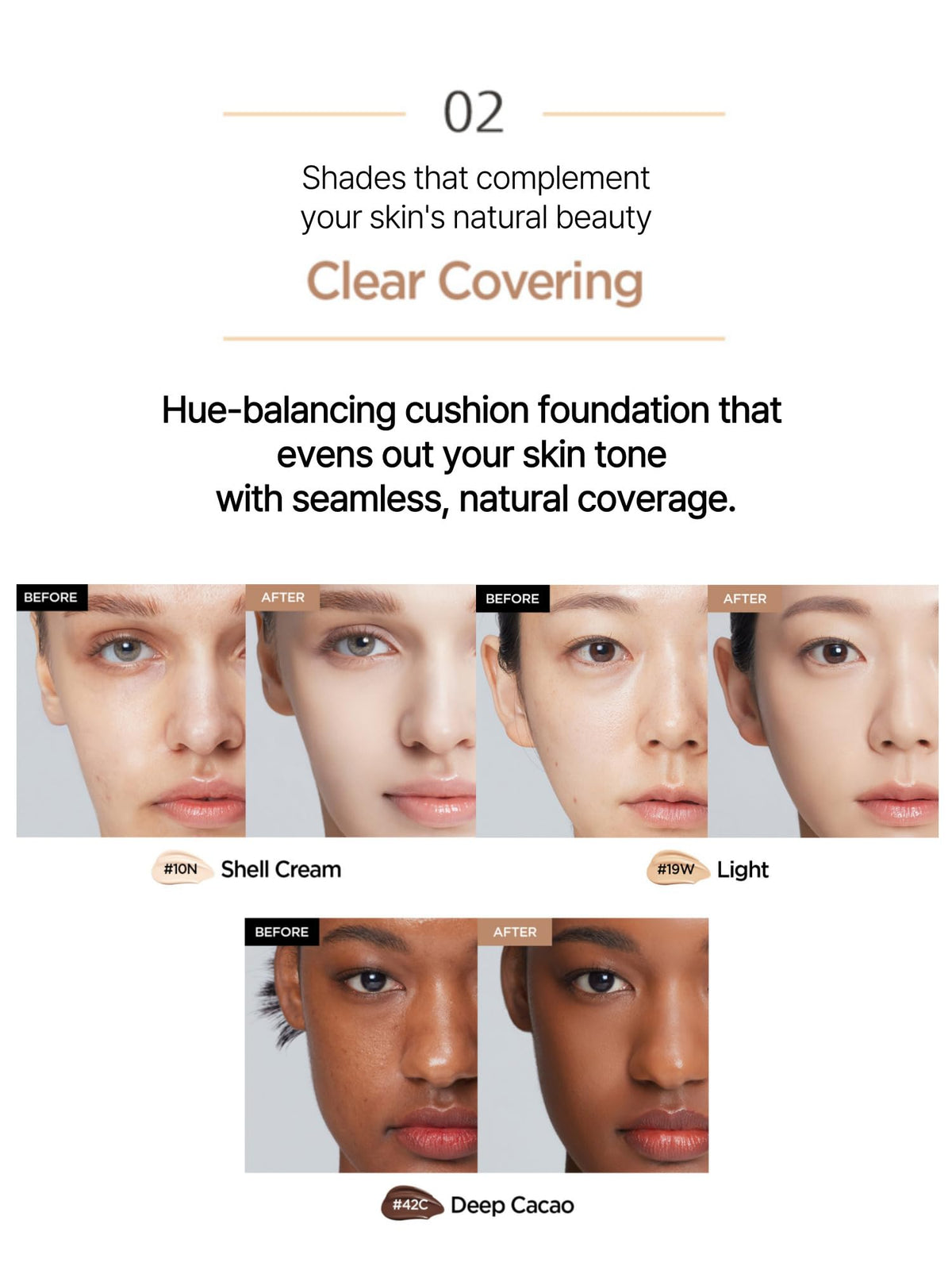Jung Saem Mool Essential Skin Nuder Cushion refill 13 Fair shade display for shade matching.