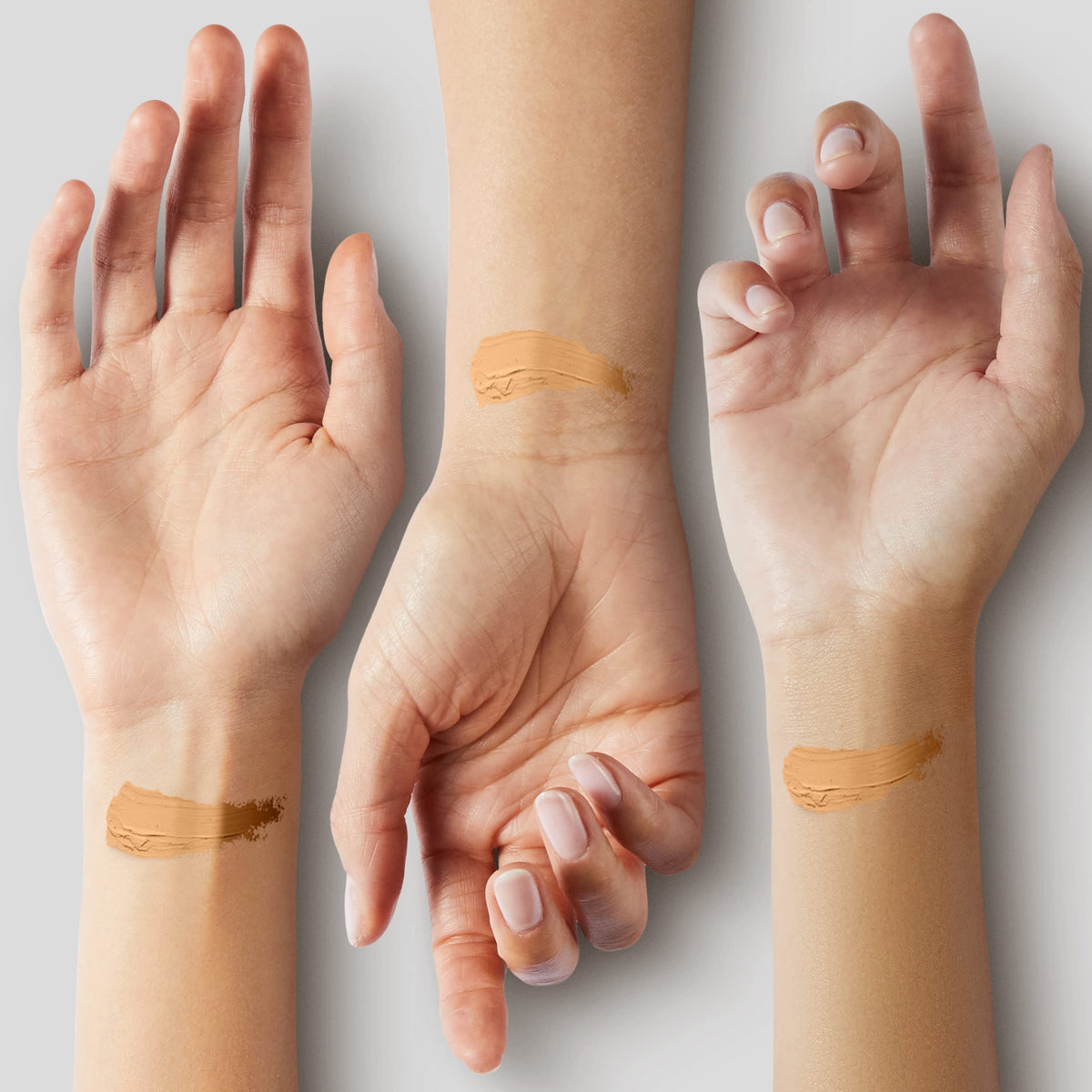 Shade 21 Medium swatch with balanced undertones for medium skin