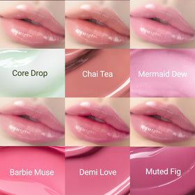 Jung Saem Mool Lip-Pression long-lasting shine in a lip look.