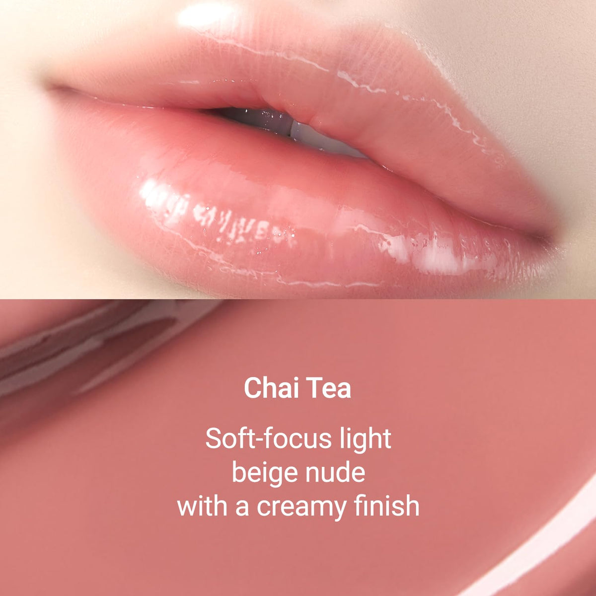 Jung Saem Mool Lip-Pression nude shade swatches for natural lip enhancement.