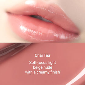 Jung Saem Mool Lip-Pression nude shade swatches for natural lip enhancement.