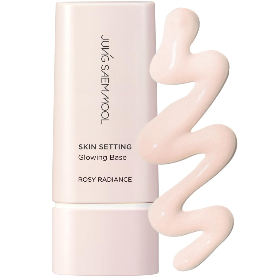JUNG SAEM MOOL Skin Setting Glowing Base bottle preps skin with hydrated radiance.