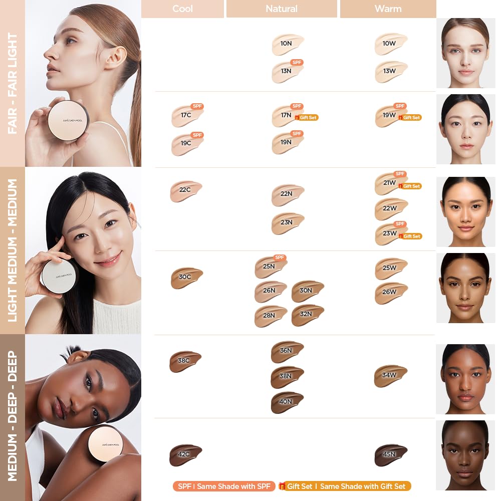 Cushion delivers SPF 50 protection while maintaining a radiant finish.