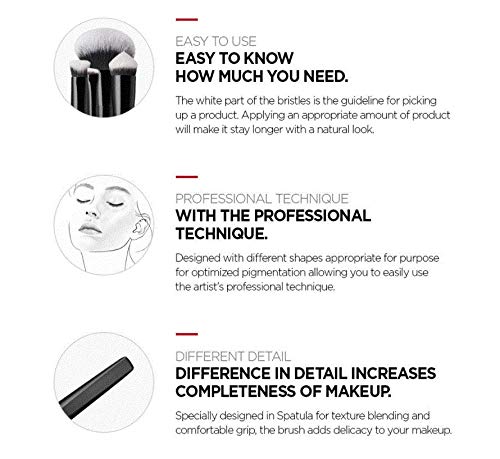 JUNG SAEM MOOL Masterclass Powder Brush candle-shaped head reaches all contours for soft finish.