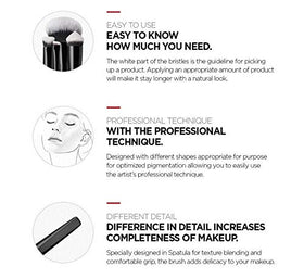 JUNG SAEM MOOL Masterclass Powder Brush candle-shaped head reaches all contours for soft finish.