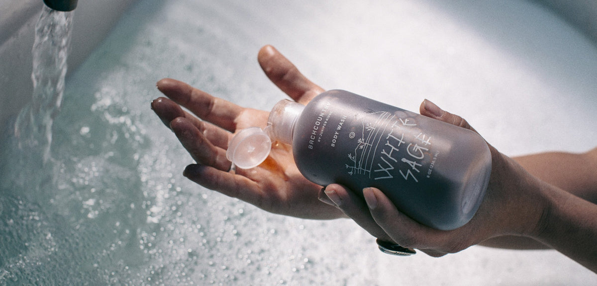 JUNIPER RIDGE White Sage coconut-sunflower base nourishes skin during cleansing.