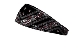 JUNK Brands Big Bang Lite Headband close-up showing moisture-wicking fabric for workouts