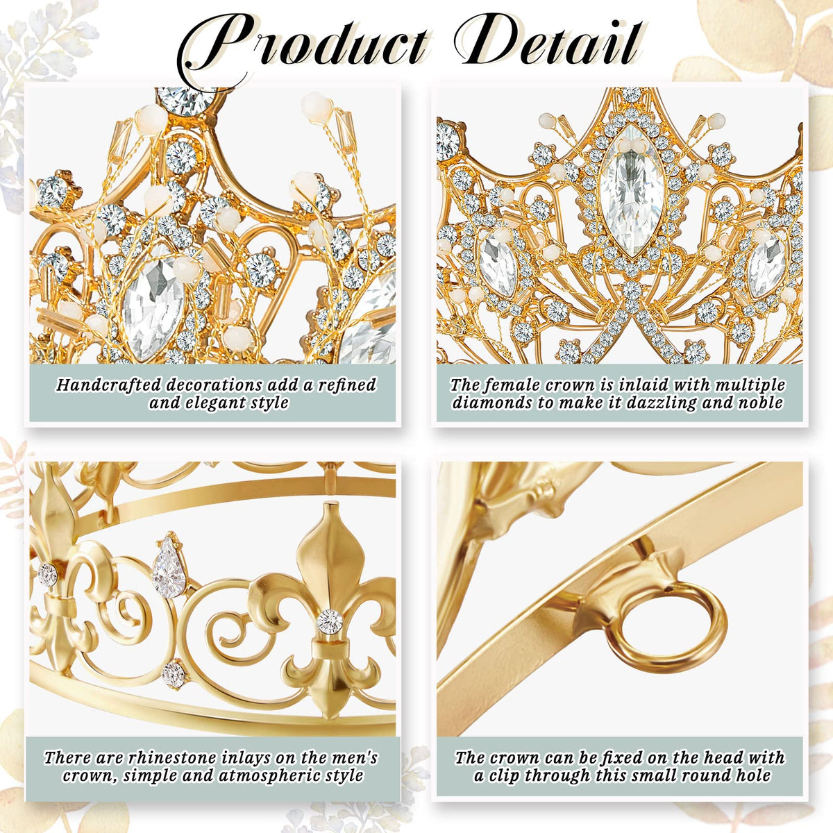 Junkin crown for women with rhinestones for festive sparkle