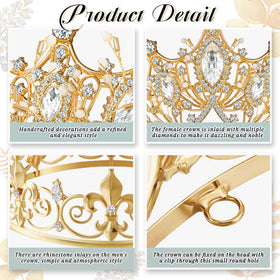 Junkin crown for women with rhinestones for festive sparkle