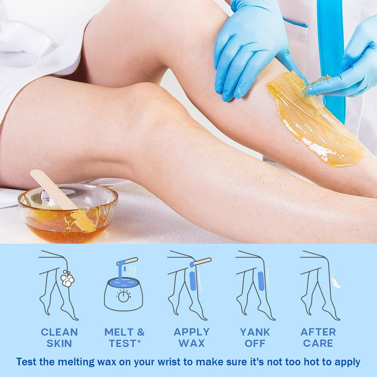 JunKuJK applicator sticks included for clean, controlled wax application