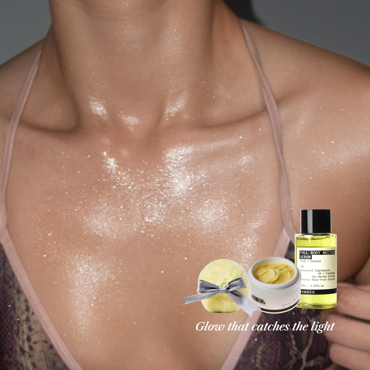 130 ml JUNO & Co. Full Body Nectar Serum suited for daily use