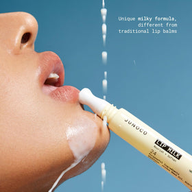 JUNO and Co Lip Milk milky texture spreads smoothly for daily lip care.