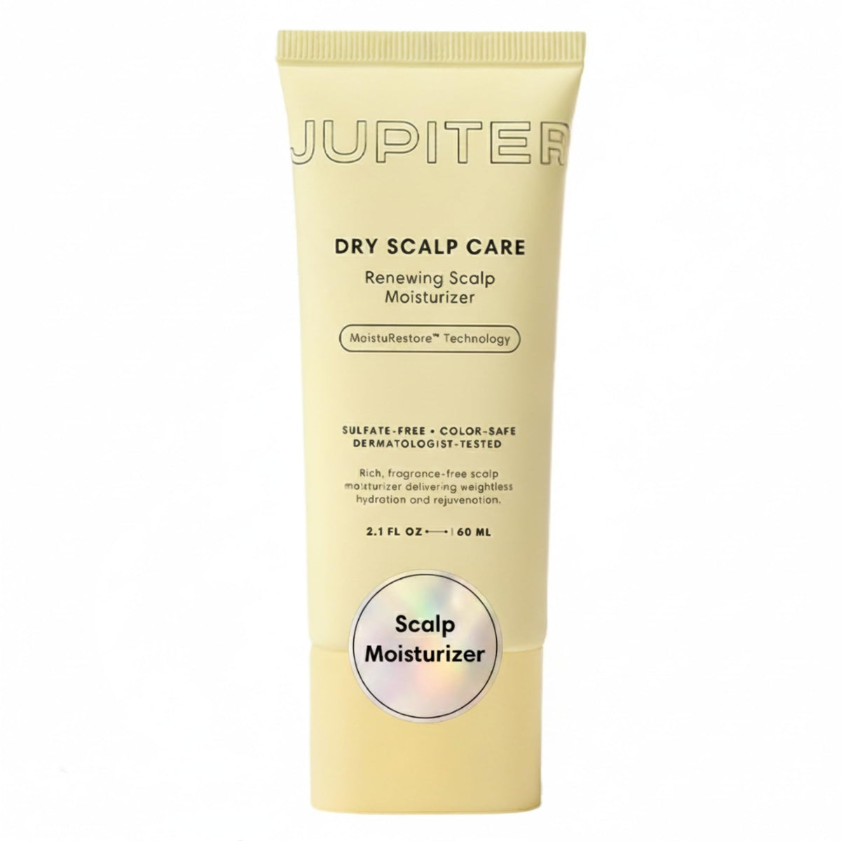 Jupiter Hydrating Scalp Moisturizer bottle pour demonstrates quick absorption for daily use