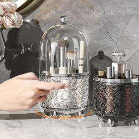 Jupiter Warrior dustproof clear cover protects brushes from dust and moisture.