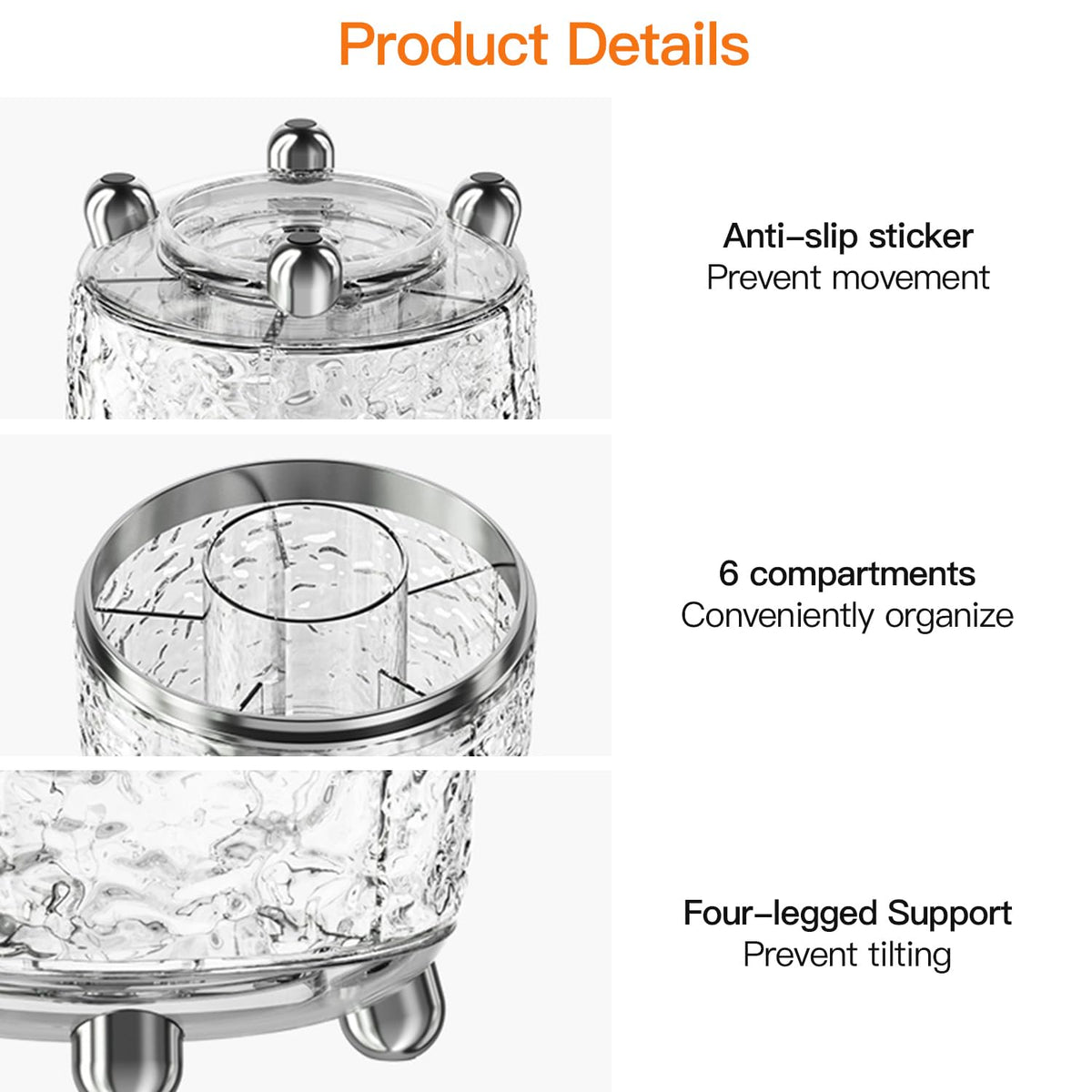Jupiter Warrior base with non-slip feet stabilizes on the counter for steady use.