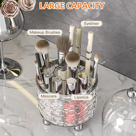 Jupiter Warrior six-compartment organizer keeps brushes and small cosmetics neatly organized.
