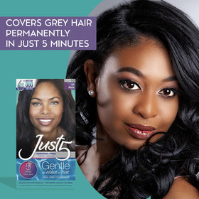 Just 5 ammonia-free color close-up shows gentle, user-friendly application.