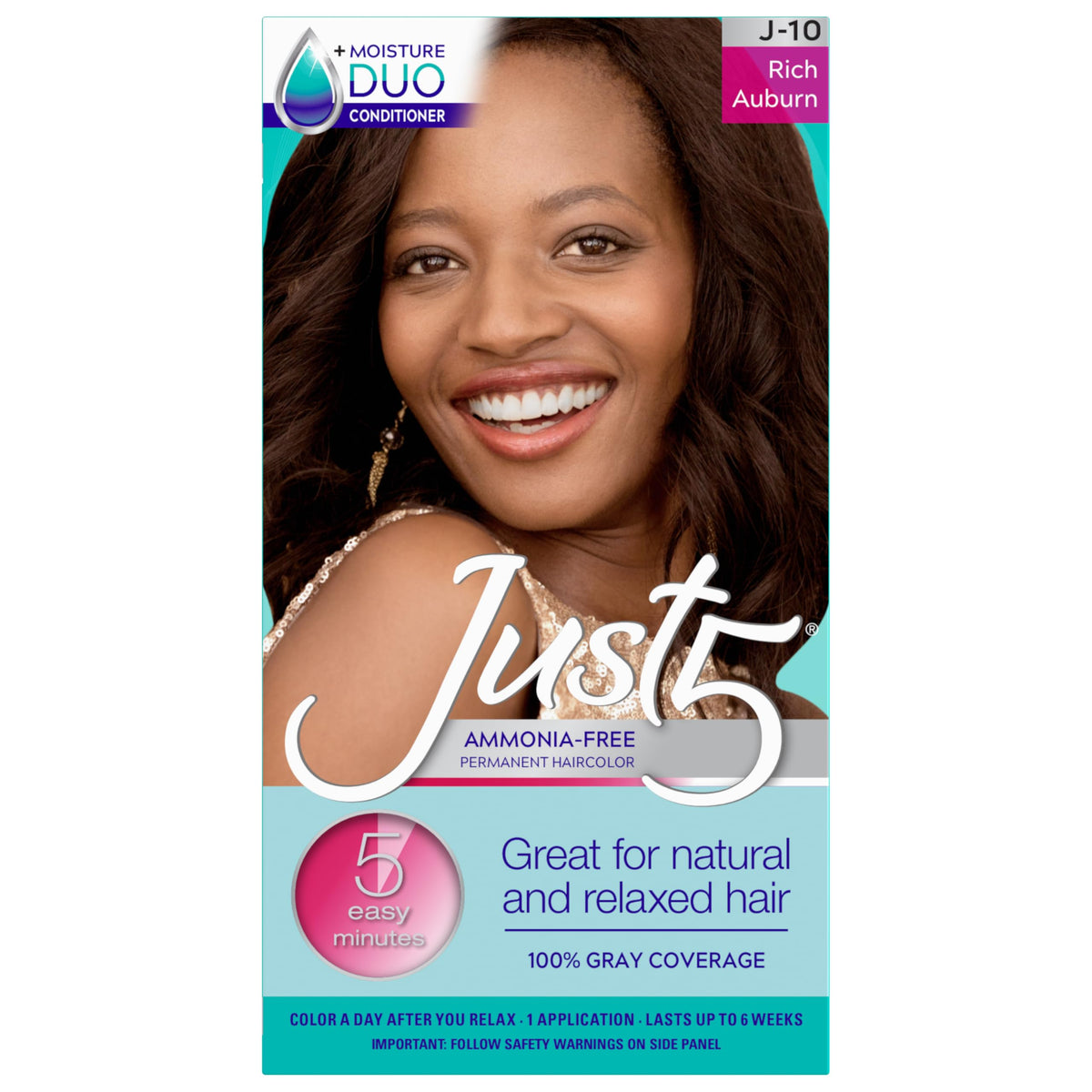 Just 5 bottle-application for quick gray coverage with a natural look.