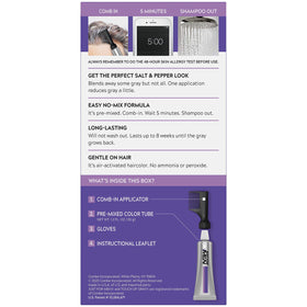 Just For Men Touch Of Gray natural-looking result on hair enhances balance