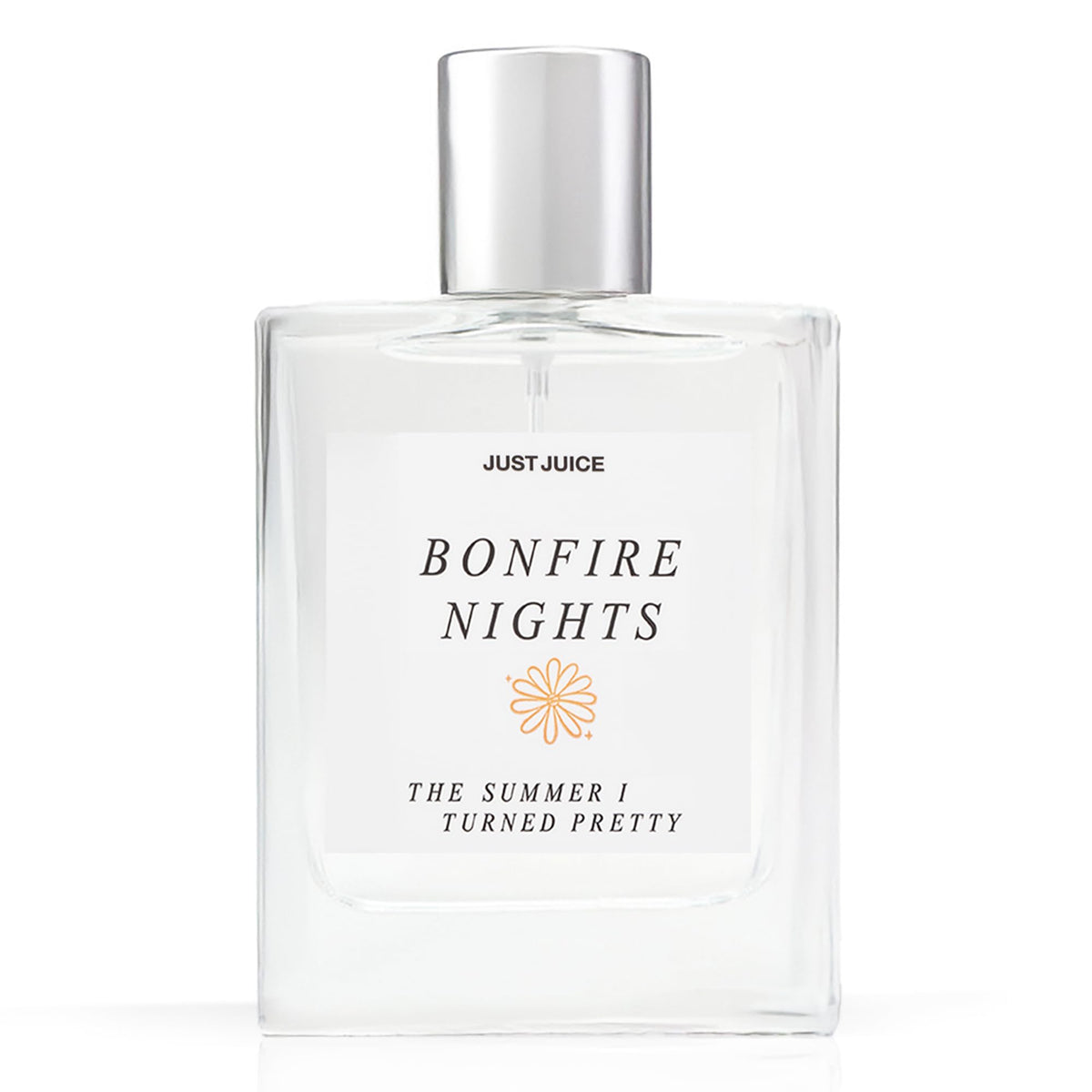 Just Juice Bonfire Nights bottle front, ideal for beach bonfire date nights.