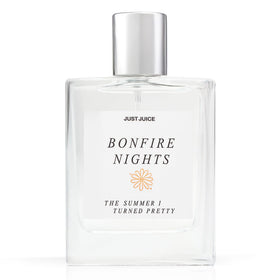 Just Juice Bonfire Nights bottle front, ideal for beach bonfire date nights.