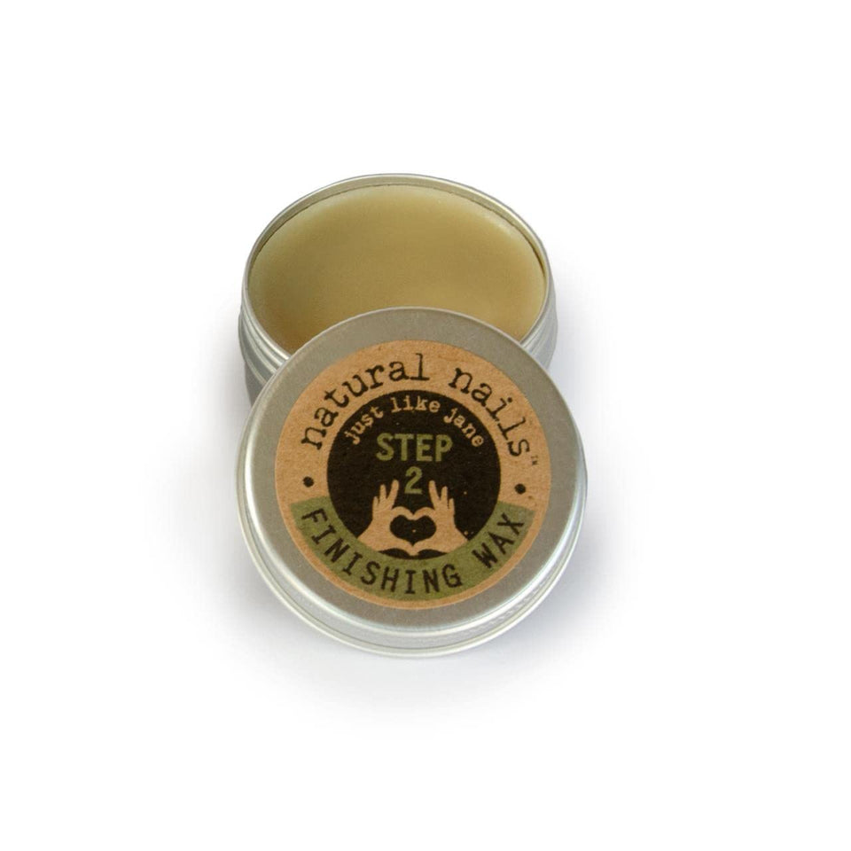 Just Like Jane Natural Nails Finishing Wax refill seals hydration with a natural shine.