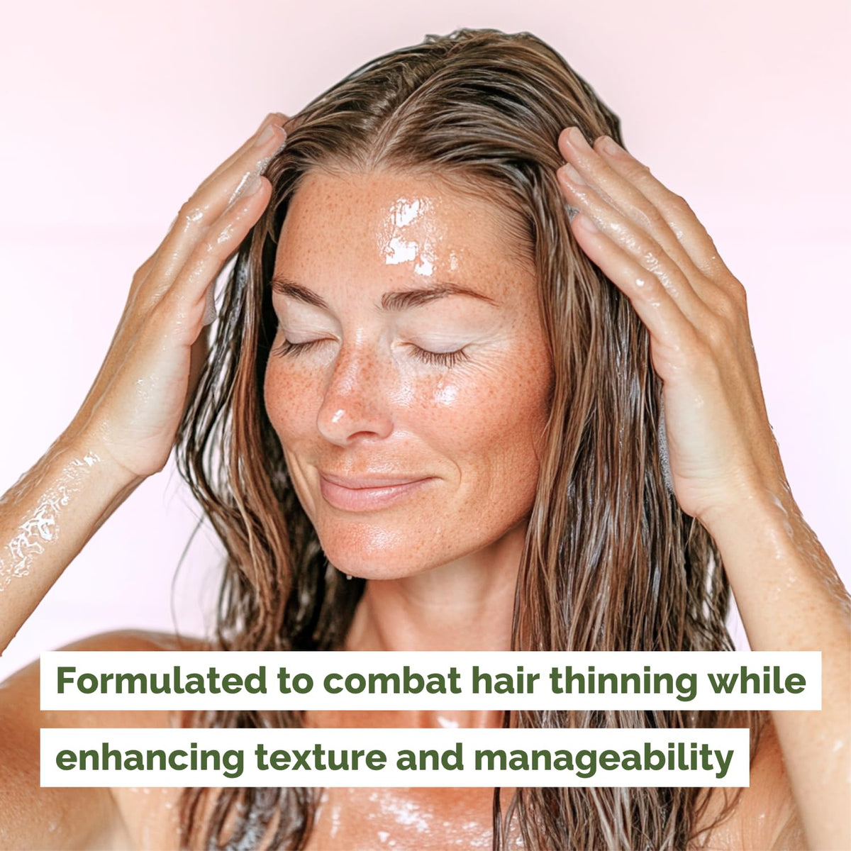 Just Nutritive conditioner ingredients visual highlights rosemary and onion oils for nourished hair
