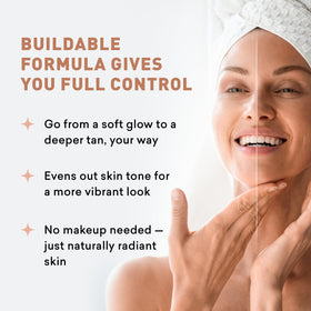 Just Nutritive daily facial application on face and neck for moisture and color.