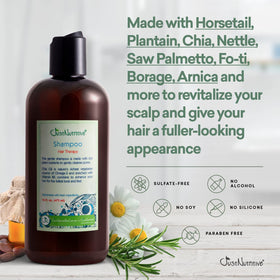 Just Nutritive Fo-ti root extract visual emphasizing nourishing botanicals.