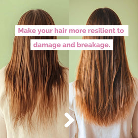 Just Nutritive hair application closeup demonstrates easy daily use for healthier-looking hair