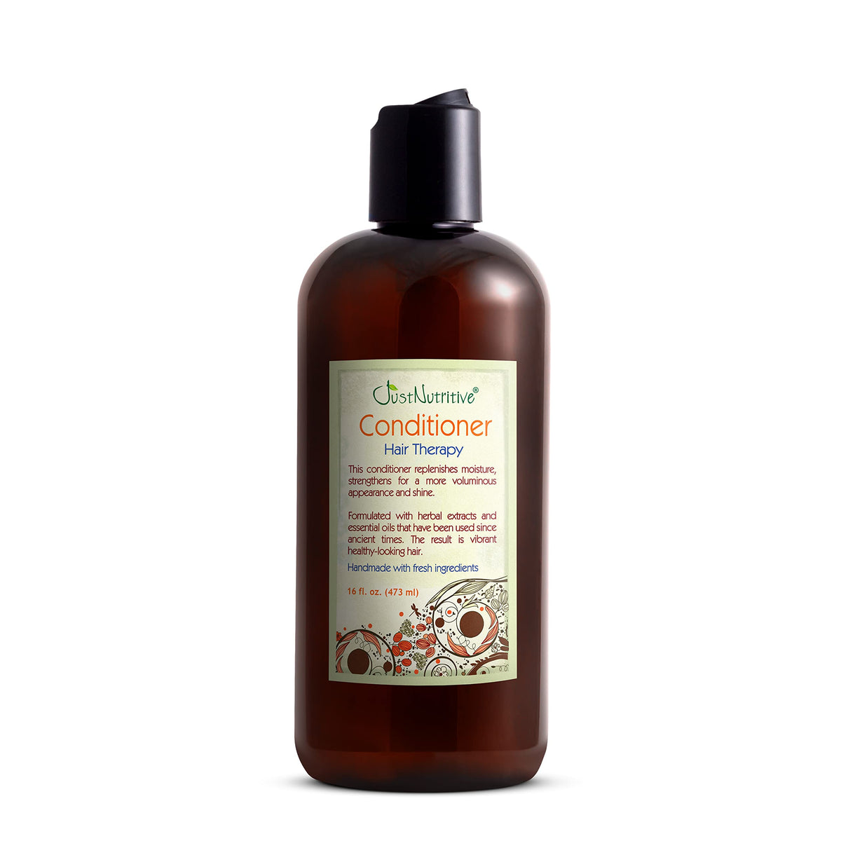 Just Nutritive Hair Loss Conditioner bottle closeup with sulfate-free nourishment for thinning hair