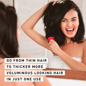 Just Nutritive conditioner being poured for smooth, hydrated strands
