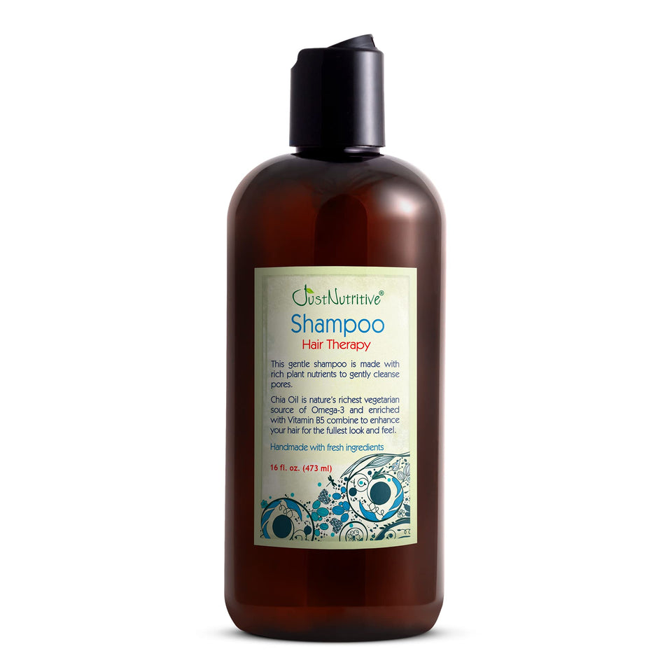 Just Nutritive Hair Loss Shampoo bottle for daily use on thinning hair.