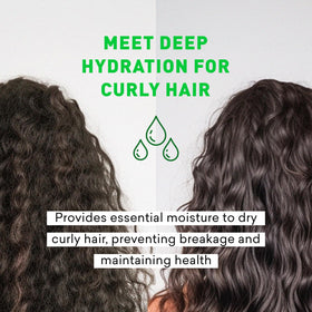 Applying Just Nutritive Herbal Gel on wet hair for smooth definition