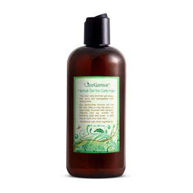 Just Nutritive Herbal Gel bottle showing alcohol-free hold for defined curls