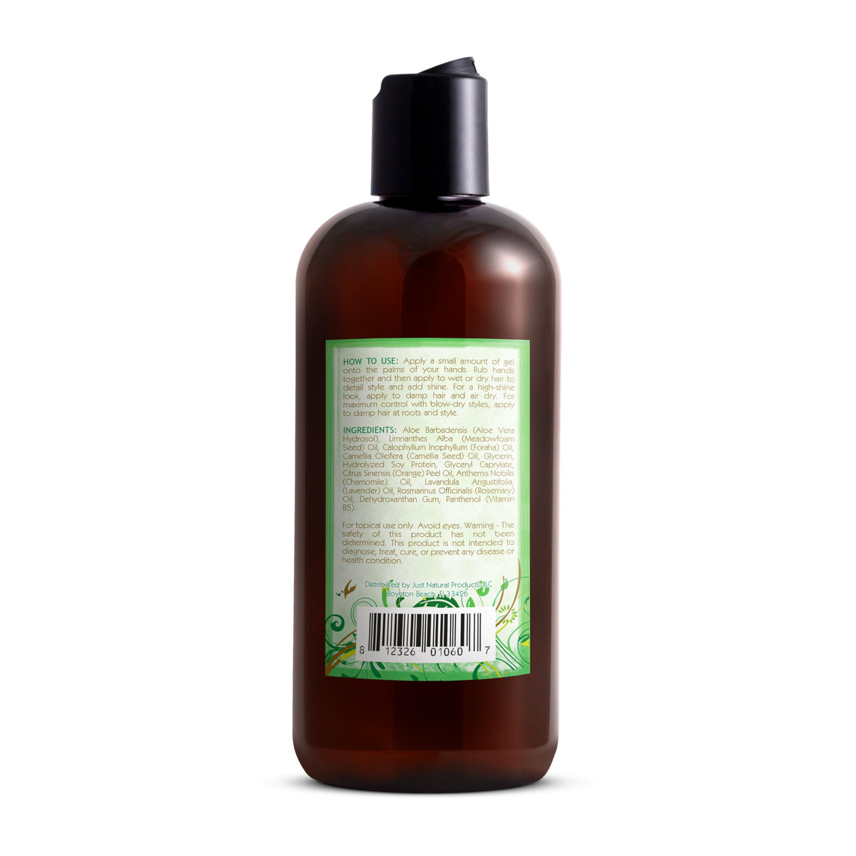 Color-treated hair styled with Just Nutritive Herbal Gel for safe care