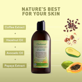 Just Nutritive Indoor Tanning Lotion cruelty-free seal signals ethical skincare choice.