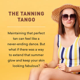 Just Nutritive Indoor Tanning Lotion label close-up highlights natural ingredients for healthy-looking skin.