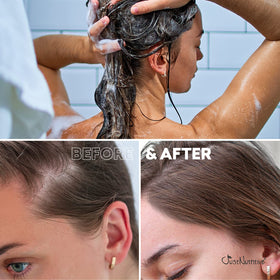 Just Nutritive nettle root extract emphasizes botanicals for scalp wellness.