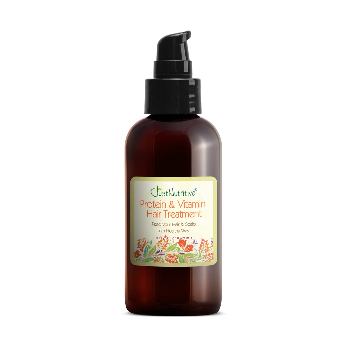 Just Nutritive Protein Hair Treatment front bottle for daily nourishment and easier styling.