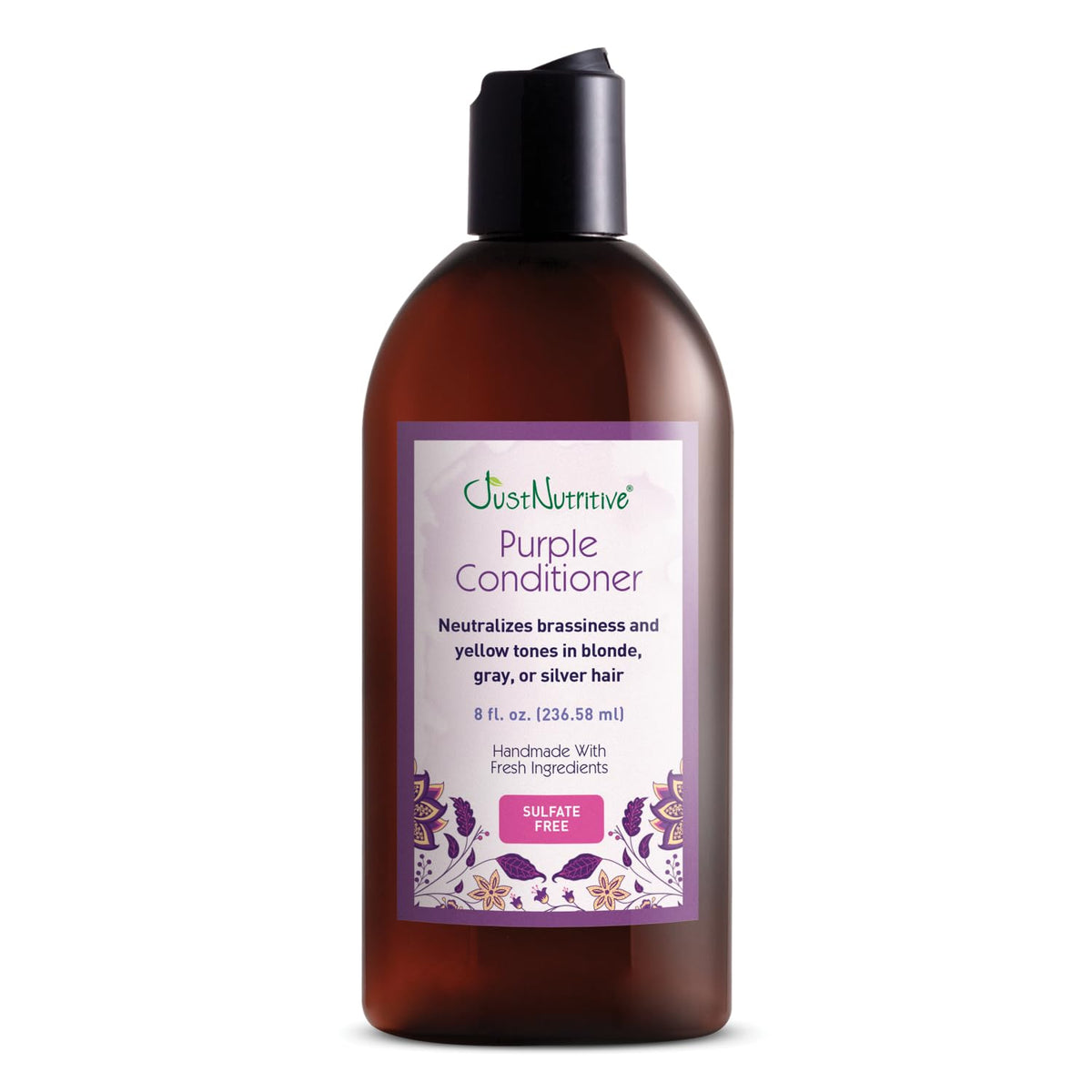 Just Nutritive Purple Conditioner bottle front for color-correcting care