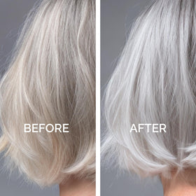 Just Nutritive Purple Conditioner shown with purple shampoo for color upkeep